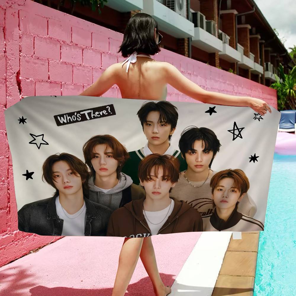 Kpop Band B-boynextdoor Bath Towel Microfiber Soft Water Absorbing Breathable For Girl Kids Decorative Cartoon Beach Towel