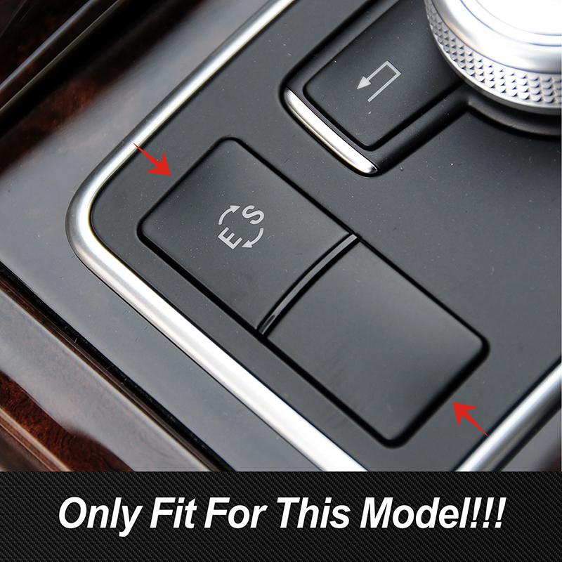 For Mercedes Benz E Class W212 2010-2015 Center Console ES Buttons Frame Decoration Car Accessories Trim Aluminium Alloy Sticker