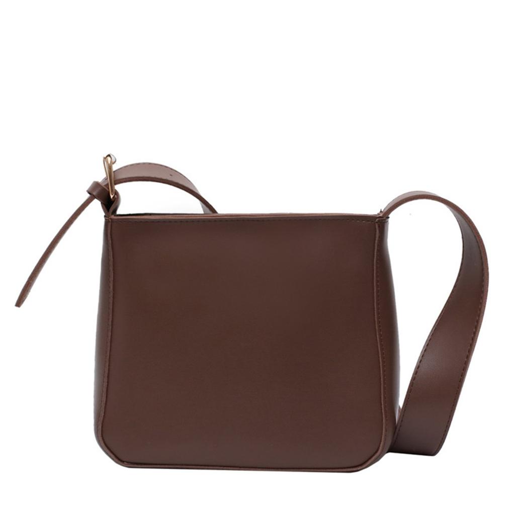 Женская однотонная универсальная многослойная сумка из искусственной кожи на молнии через плечо, сумка через подмышку, сумка-мессенджер