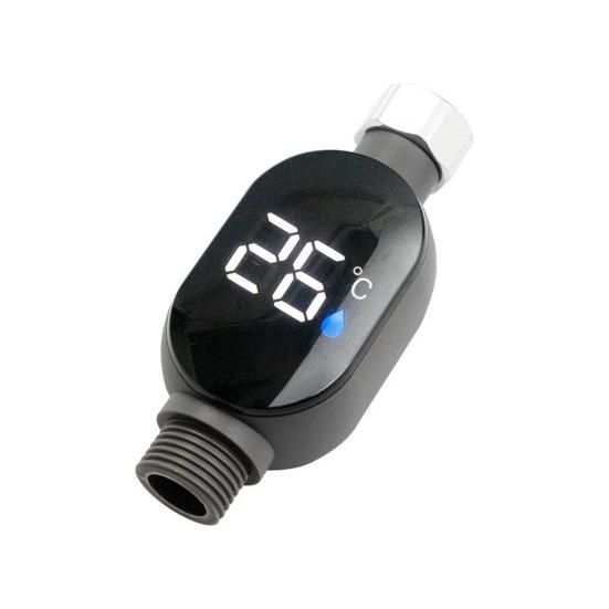 Измеритель температуры душа Точный тестер мониторинга температуры воды со светодиодным дисплеем Гидроэнергетический Водонепроницаемый Термометр для ванны Безопасный датчик