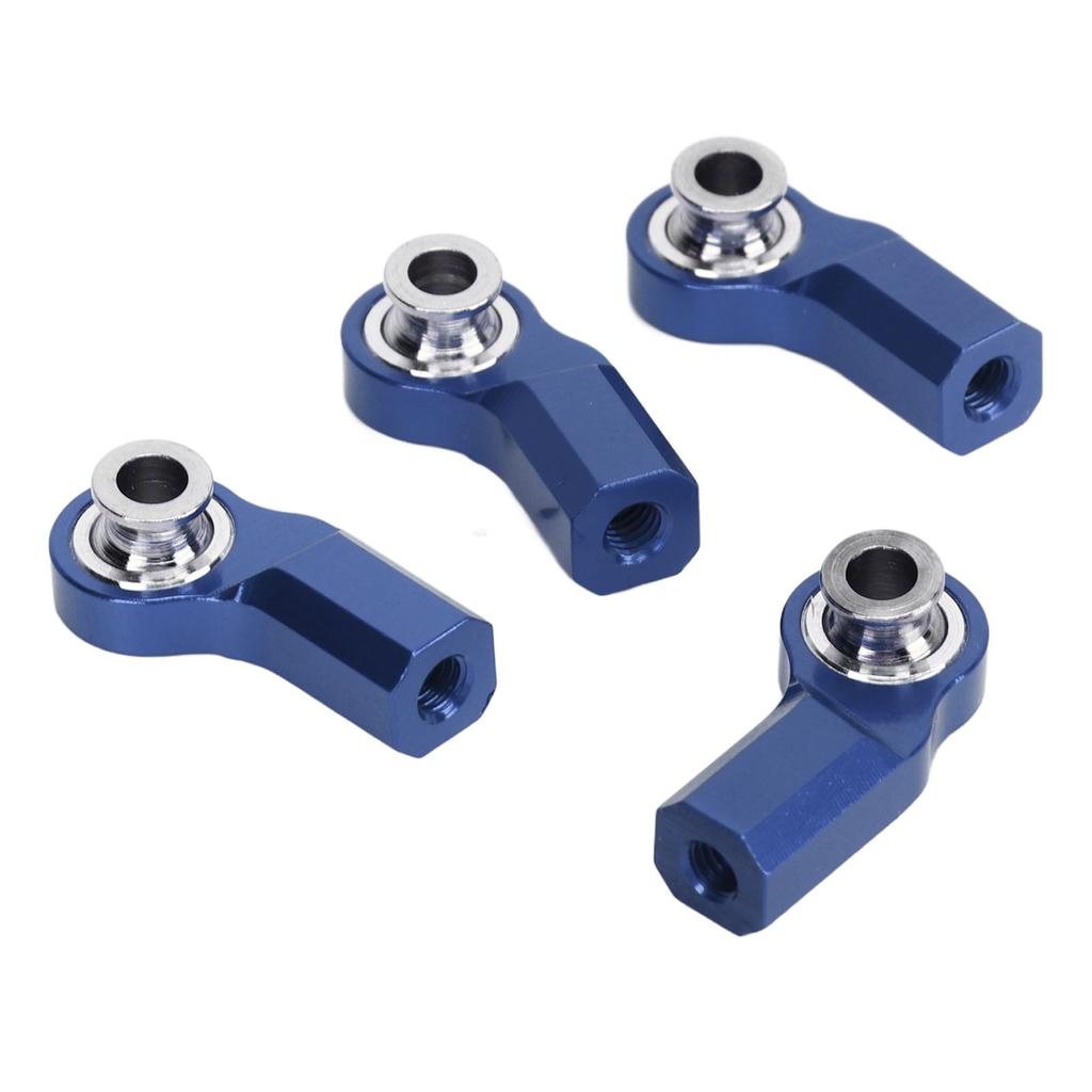 4 шт., изогнутая рулевая тяга для радиоуправляемой машины, M3, алюминиевый сплав, сталь, головка рулевой тяги для осевой машины SCX10 110
