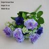 Silk Fake Flower Bouquet for Living Room or Dining Table Decor - Plastic Dried Flower Bonsai Ornaments