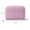 Multi-Compartment RFID Blocking Leather Coin Purse, Japanese Style Zipper Change Wallet with Card Slots, New Women Small Wallet