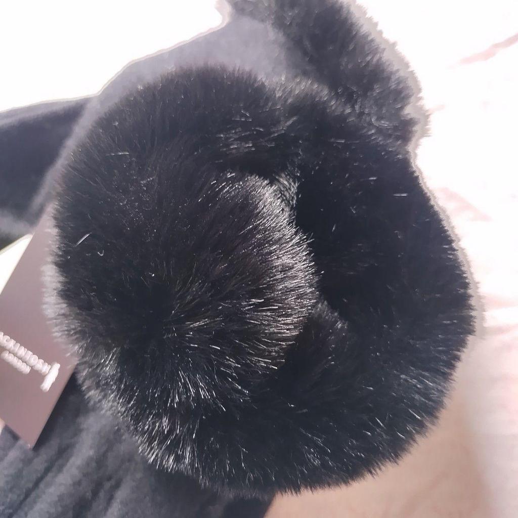 Used MACKINTOSH LONDON Cashmere fur gloves black