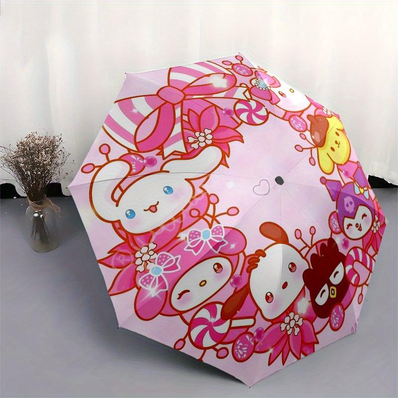1pc Sanrio Characters WreathUmbrella with Plastic Handle,Suitable for All Seasons Home Travel Outdoor UmbrellaSanlio158