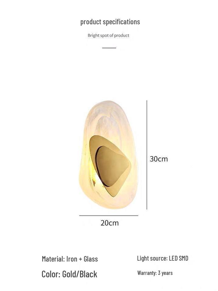 Современный стеклянный настенный светильник в скандинавском стиле - Элегантный и креативный дизайн для гостиной или спальни.