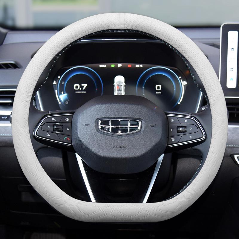 Чехол на руль Geely Xingrui 2023 - Замша Плюш, Универсальный для всех сезонов.