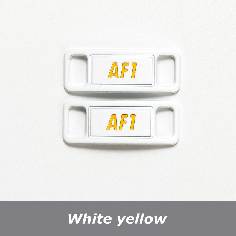 NO.8 2Pcs Metal Shoelaces Buckle AF1 Shoe Decoration Suitable for All Shoes Sneakers Shoes Accessories Flat Shoelace Buckle