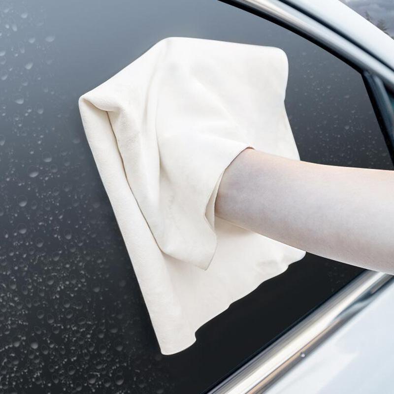 Салфетка для чистки автомобиля Замшевое полотенце для мытья автомобиля Впитывающее быстросохнущее полотенце Полотенце для автомобиля Полотенце из оленьей шкуры Аксессуары для тряпки из кожи