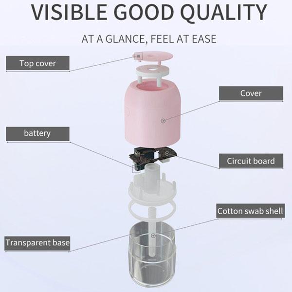 Mini USB Rechargeable Humidifier Colorful Round Aroma Diffuser Silent Cool Mist for Car Office Travel Home Use