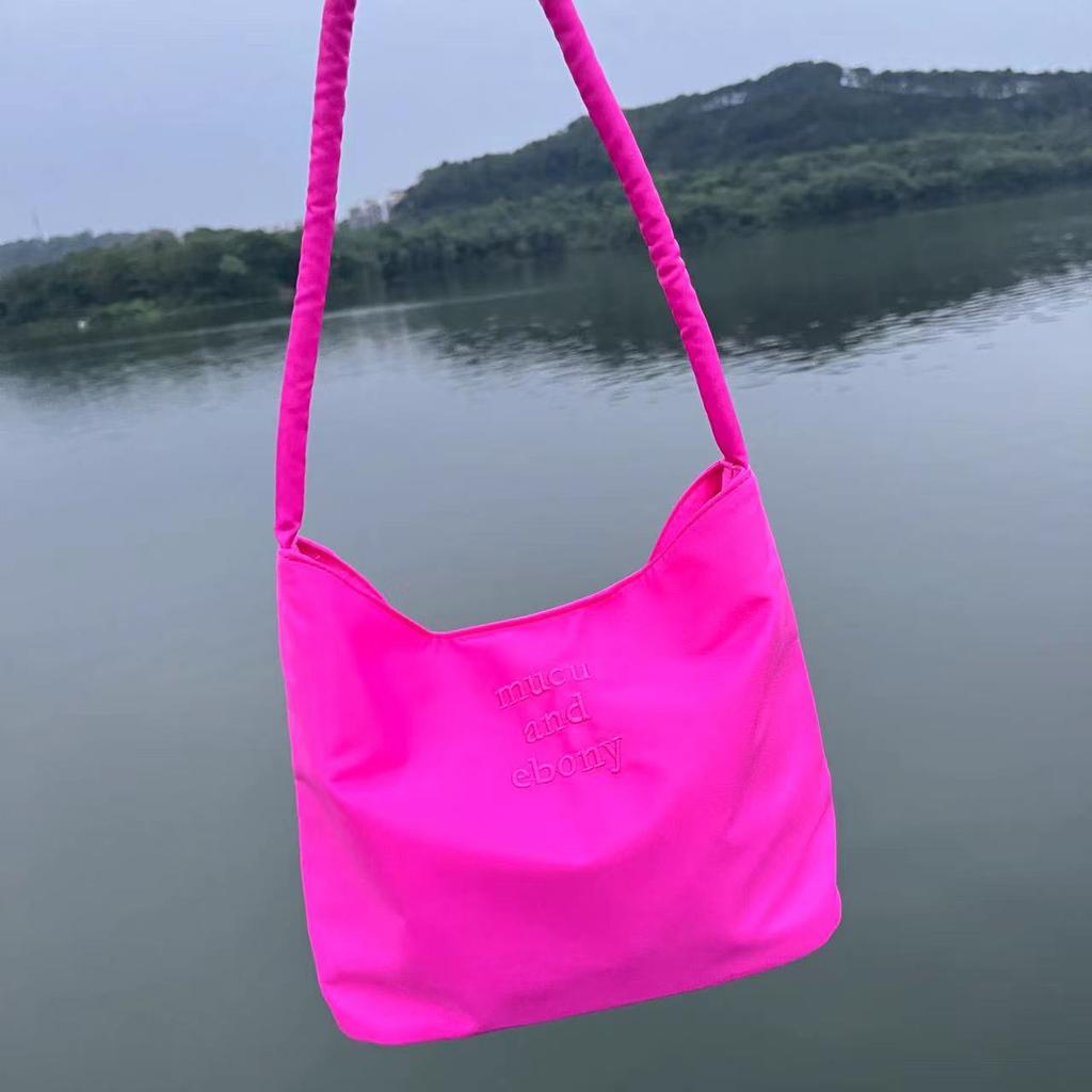 Portable Tote Bag Going Out High-Value Summer Bag Bucket Bag Macaron Color Shoulder Underarm Bag