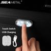 Car Mini Led Touch Switch Light Auto Wireless Ambient Lamp Portable Night Reading Light Car Roof Bulb Car Interior Light