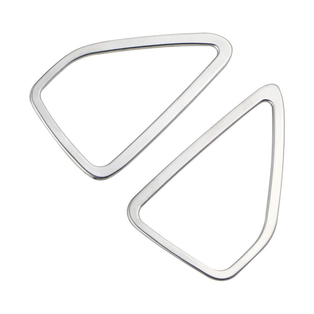 Car Styling 2pcs/set Stainless Steel Dashboard Air Conditioner Outlet Decoration Cover for Peugeot 208 2008 2020-2024