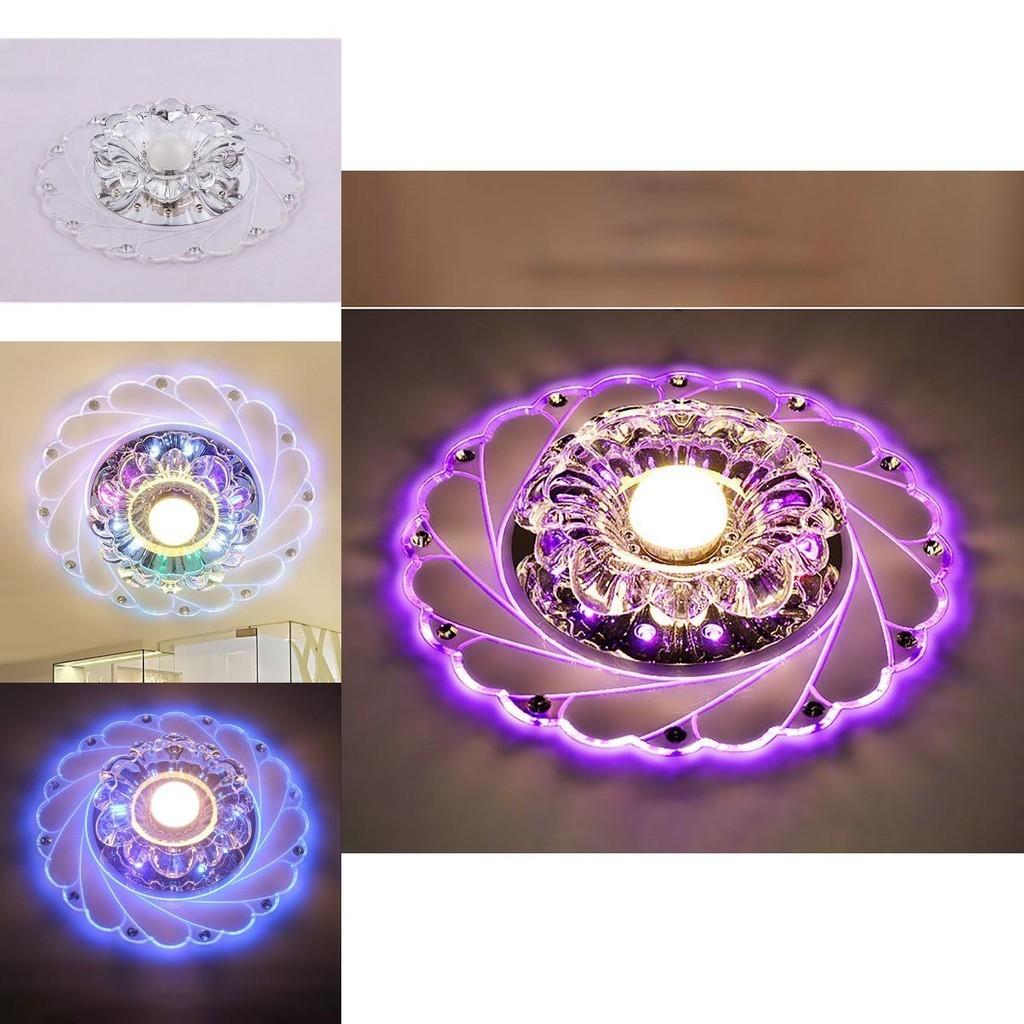Premium Quality 3w Crystal Led Ceiling Lamp With Versatile Flower Shape For Home Decor