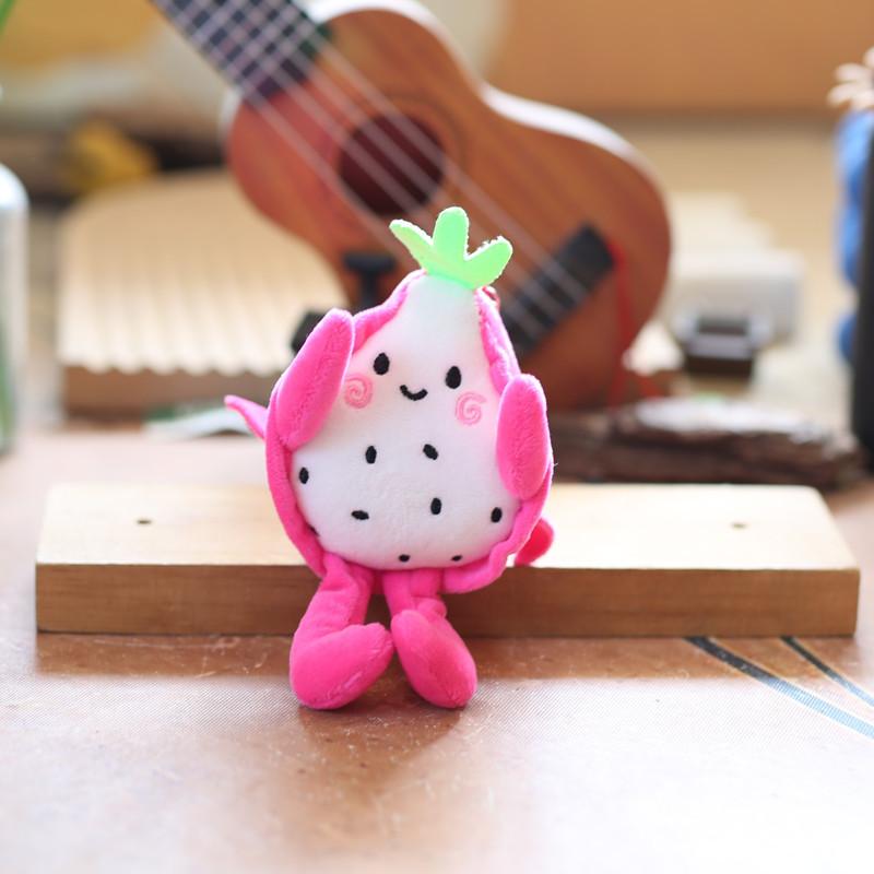 Plush Fruit Dragon Fruit Keychain With Super Soft Short Plush For Kids And Collectors