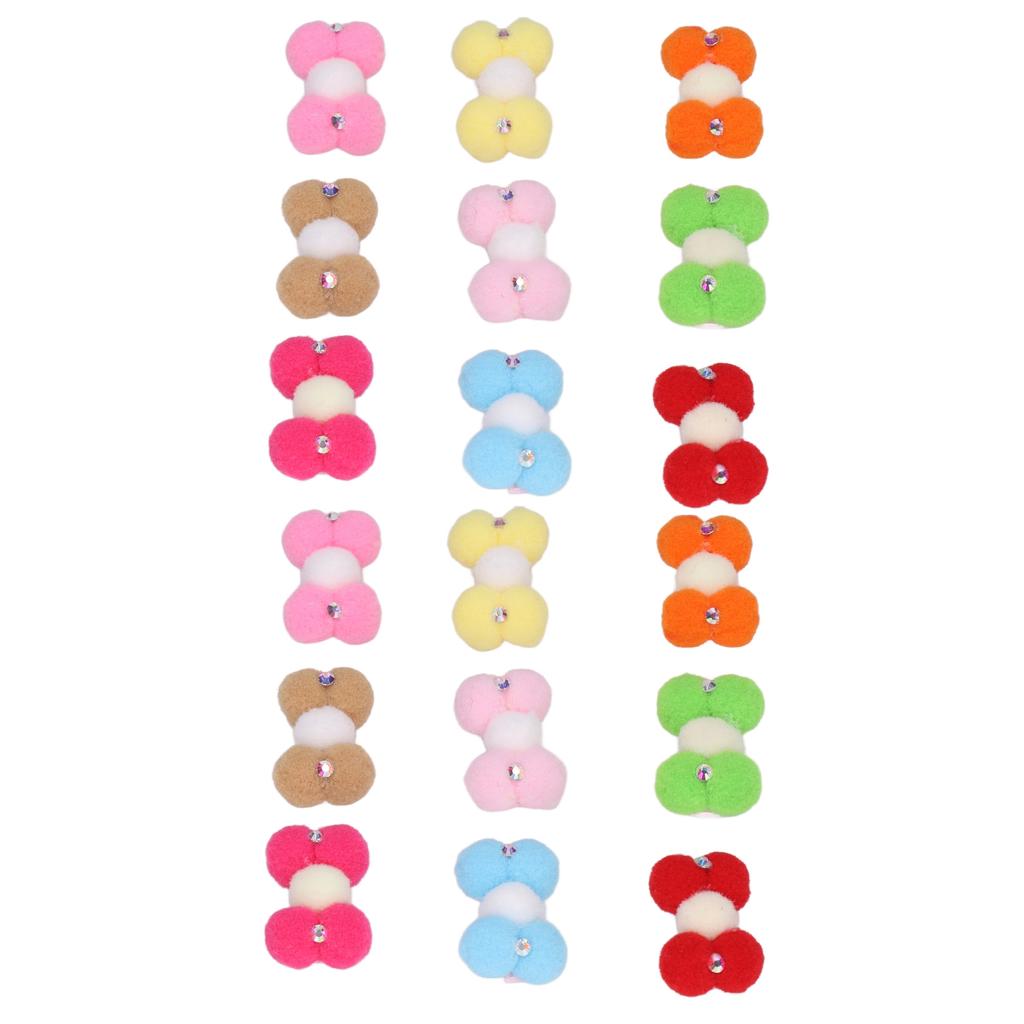 18 шт. банты для волос для собак, милые стильные привлекательные компактные заколки для домашних животных, кошки, собаки