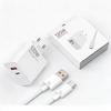 Быстрое зарядное устройство 120 Вт с вилкой UK/EU/US, двойные порты USB-A и USB-C, сверхбыстрая зарядка для дома, офиса, путешествий