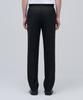 MUSINSA STANDARD Wool Blend Semi-Wide Hidden Elastic Waist Slacks [Black]