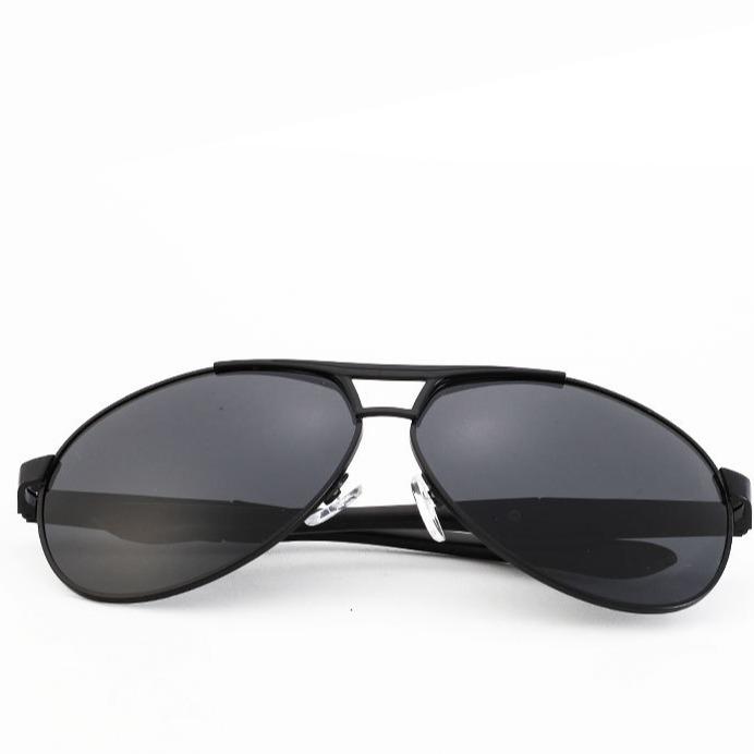 Солнцезащитные очки с металлической поляризацией, очки-жабы для путешествий на открытом воздухе, мужские солнцезащитные очки для вождения, очки в большой оправе в стиле ретро.