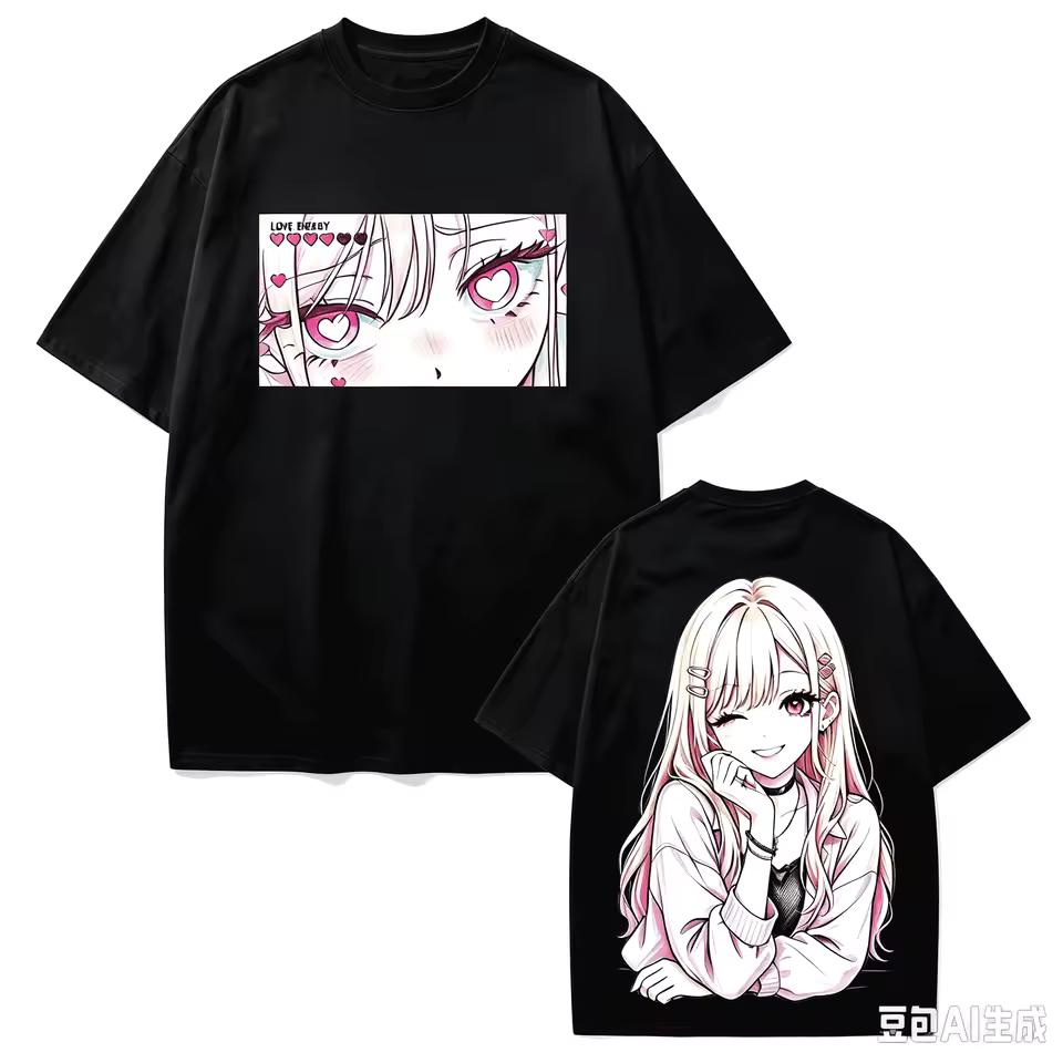 Hot Sale Anime My Dress Up Darling Kitagawa Marin Kawaii Print T-shirt Unisex Trendy Hip Hop Streetwear Oversized Casual Tshirt