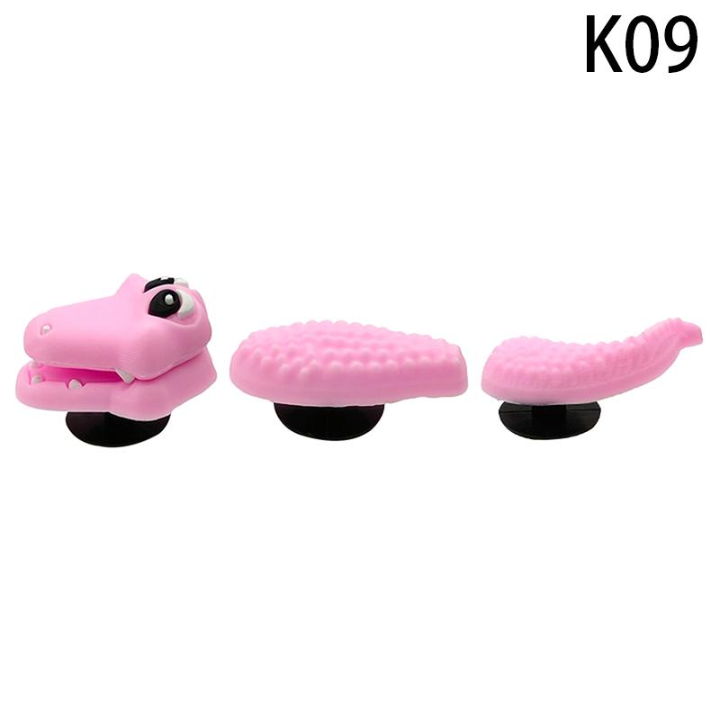 1 комплект поддельных мультяшных китайских драконов из ПВХ с отверстиями для обуви, сделай сам, забавные аксессуары для обуви, украшения в виде крокодиловой змеи, пряжка, подарок