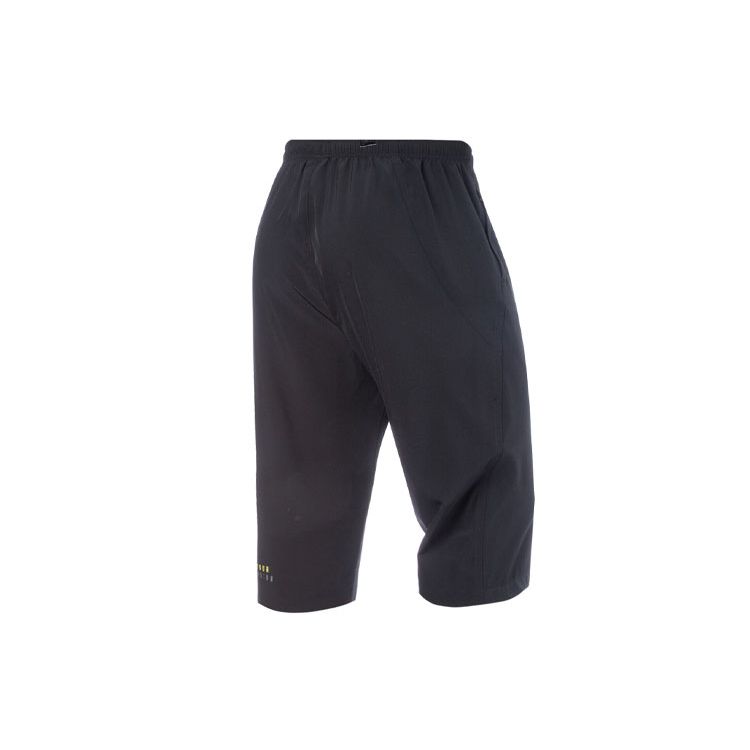 Li Ning Sports Lifestyle Series Brand Logo Solid Color Casual Short Pants Men Bottoms Black AKQQ023-2