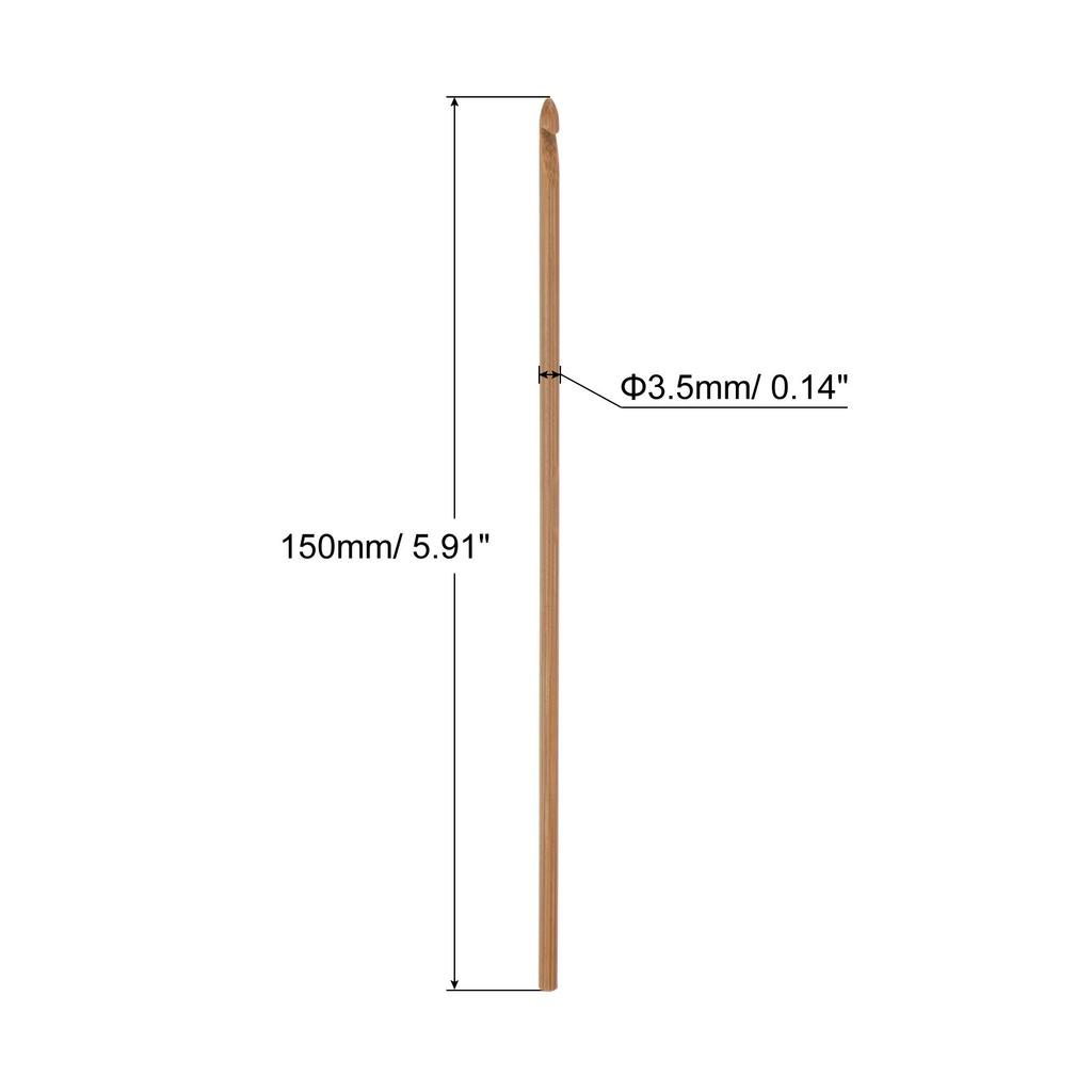 6 шт. Деревянные бамбуковые крючки для вязания 3 мм-10 мм Вязальные крючки для рукоделия из пряжи