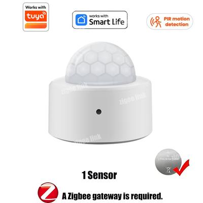 Zigbee 3.0 PIR Датчик движения Умный дом Инфракрасное обнаружение движения человека Детектор охранной сигнализации Работает с Tuya Alexa