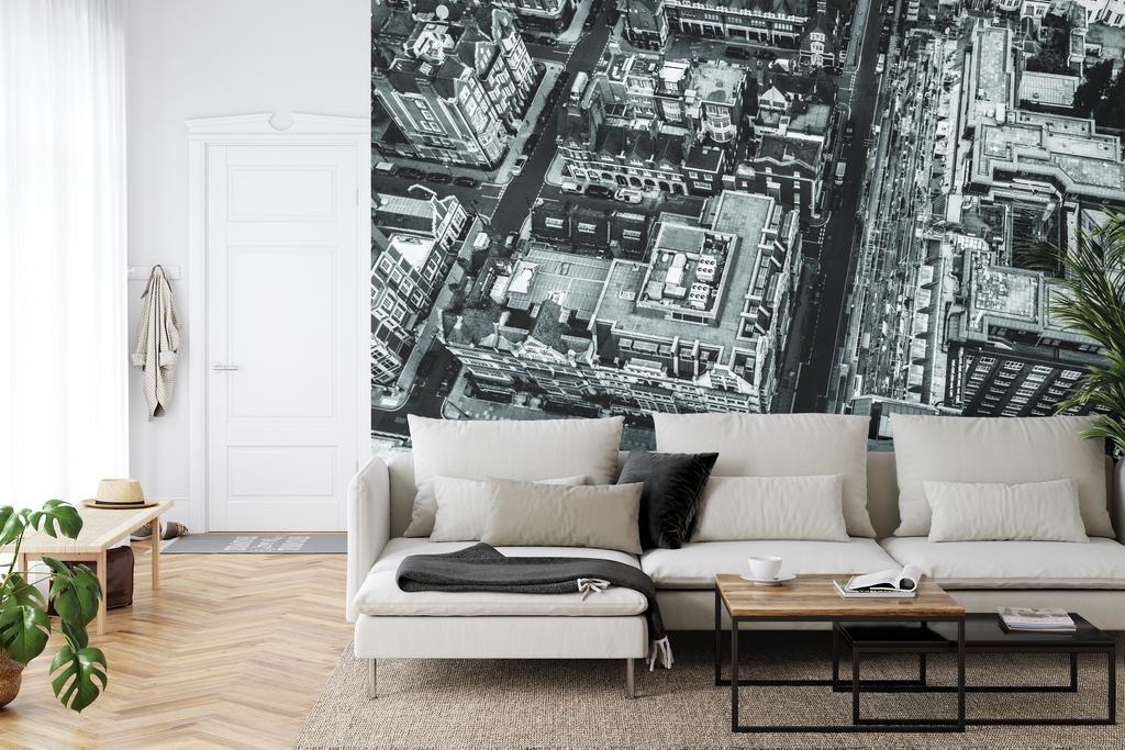 Фотообои Лондон Черно-белый гладкий винил 315x210