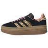 Originals Gazelle Bold Удобная посадка Низкие кеды Женские кеды Черный Коричневый KI7226