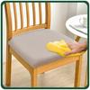 Seat Cover 40X40Cm Cool Beige Velvet Elastic [60S-Cp]