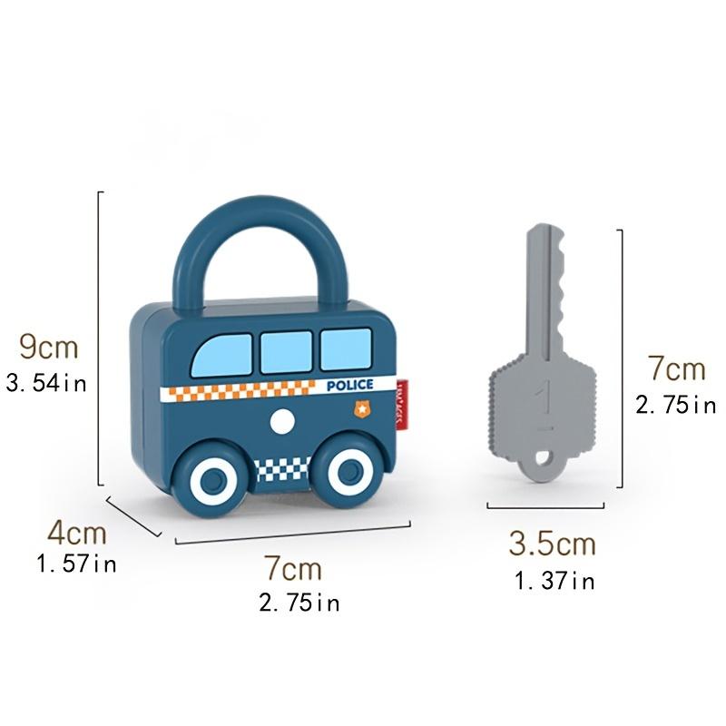 6 шт. Детский обучающий замок Открыть Разблокировать Игрушка-машинка с ключами Детские Монтессори развивающие игрушки Обучающие замки Игры на сопоставление Игрушка