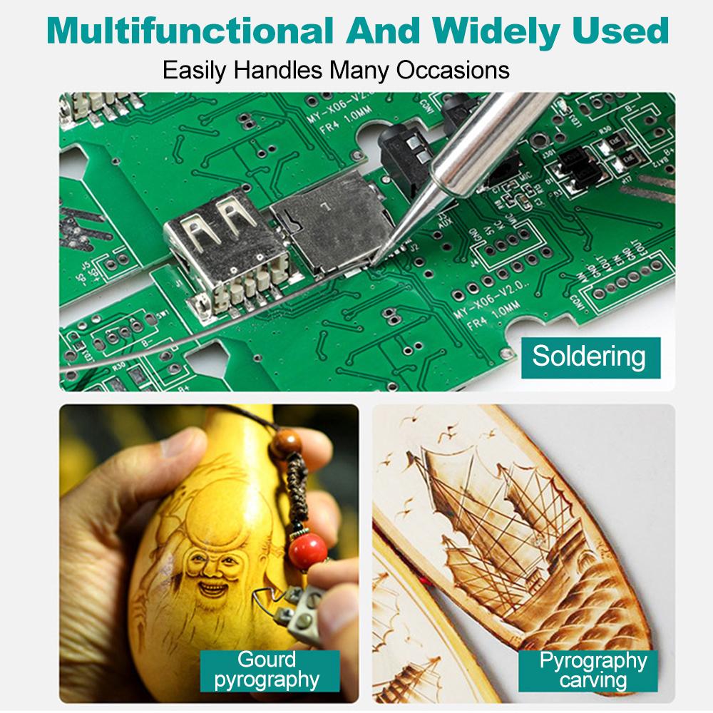 Набор для выжигания по дереву, 26 шт. наконечников для выжигания по дереву, точеные наконечники для пайки по дереву, ручная работа