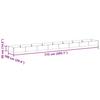 Raised Garden Bed Light Brown 775 x 100 x 36 cm Galvanized Steel