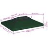 vidaXL Pavillon-Dachplane Ersatzdach 310 g/m² Grün 3x4 m