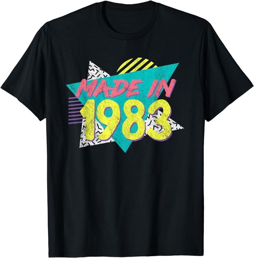 2026Retro Streetwear Birthday T-Shirt Men Born in 1983 Style Men's Graphic T Shirt Birthday Gifts TShirt Streetwear Men Clothing