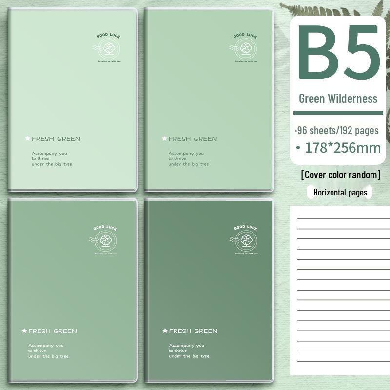 Mengjin B5 Thickened A5 Notebook - High-Value, Simple Skin-Feel Cover for Students and Office Note-Taking