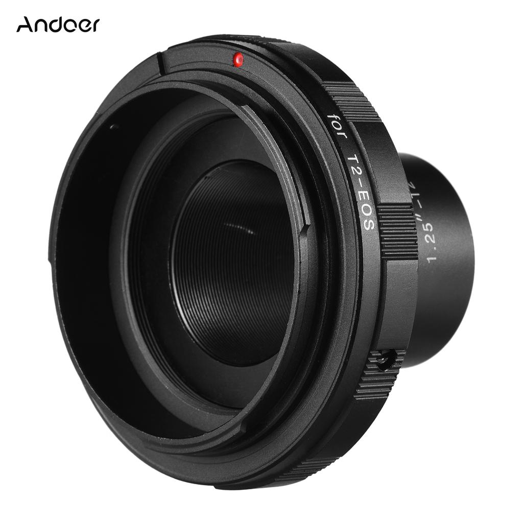 Andoer 1.25-T2-EOS Adapter Ring Photography Accessory Replacement for Canon EOS Camera 1.25 Inch Eyepiece T2 Telescope