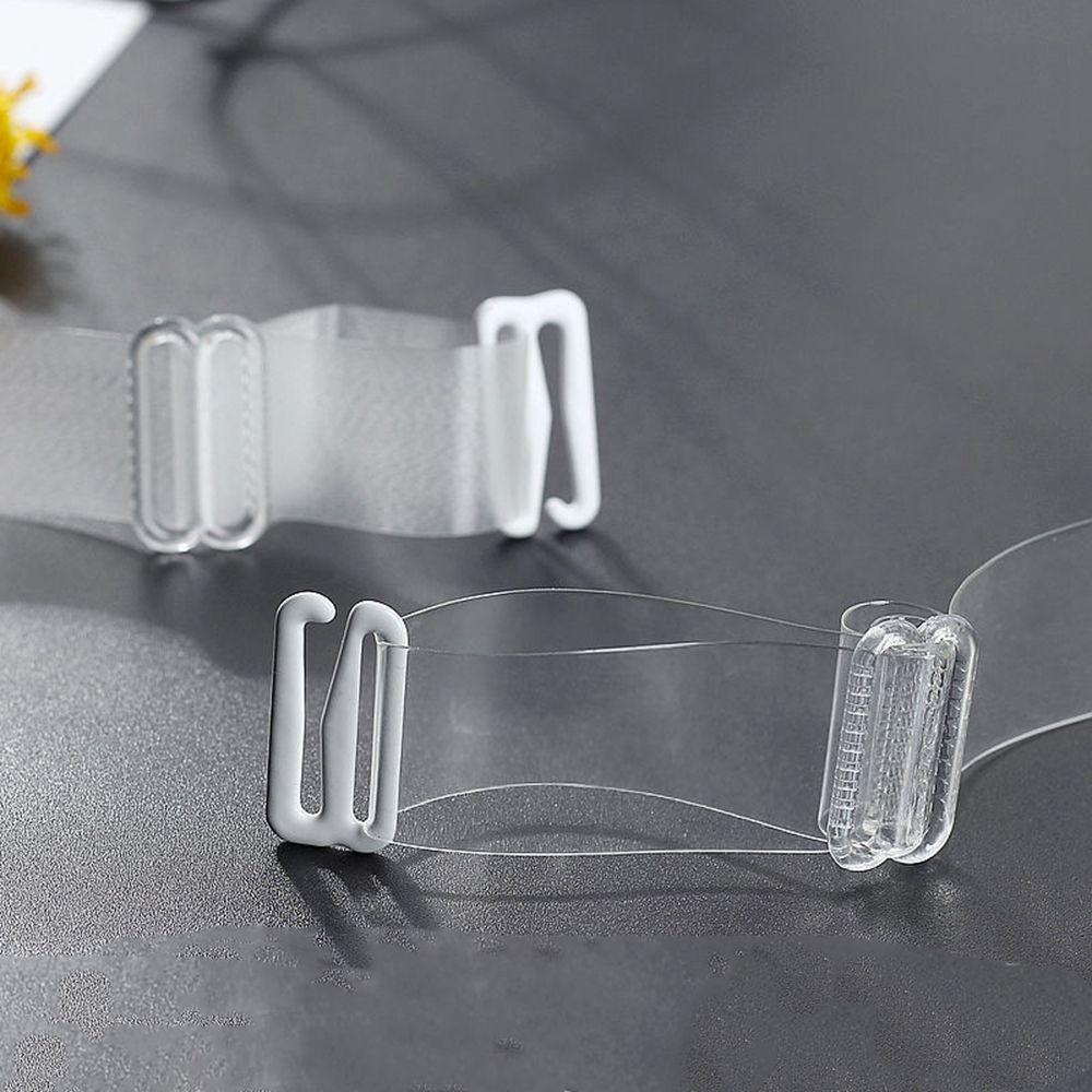 Solid Color Adjustable Bra Belt Invisible Shoulder Straps Pectoral Girdle Transparent Bra Straps