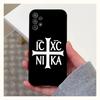 Чехол для телефона с иконкой Православного Креста для Samsung Galaxy A13,A21s,A22,A31,A32,A52,A53,A71,A80,A91 Мягкий черный чехол