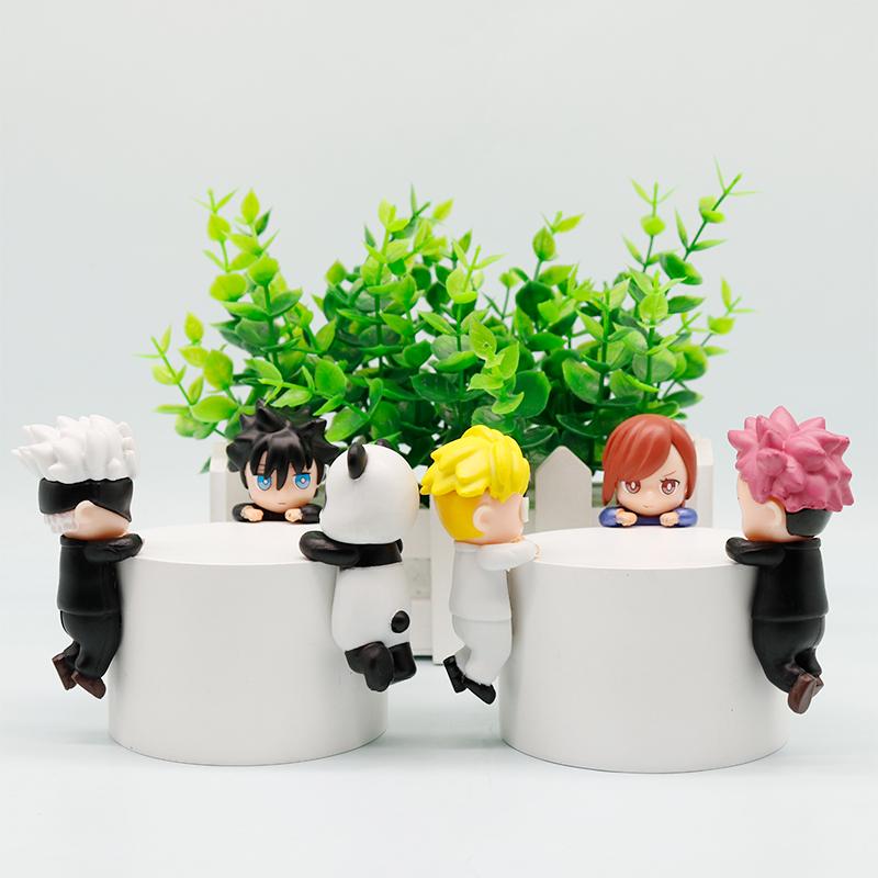 Anime Jujutsu Kaisen Gojo Satoru Itadori Yuji Action Figures Papa Doll PVC Model Collection Desktop Ornament Decoration Toy Gift