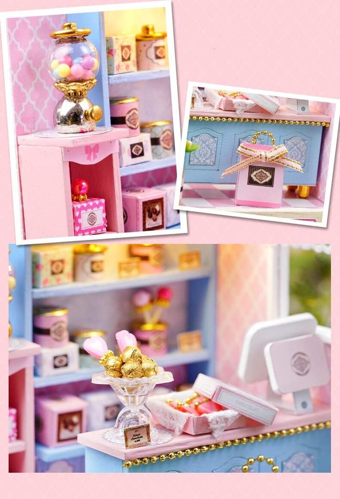 (t-FREAK) 1:32 Dollhouse Set of 3, Handmade Kit Set Miniature, Happiness Series (QT-045+ QT-047+ QT-048)
