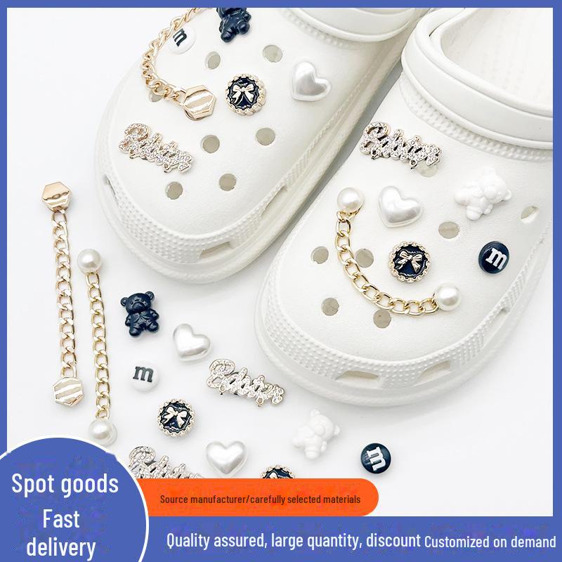 Crocs DIY Съемные металлические пряжки Цветочные украшения для обуви