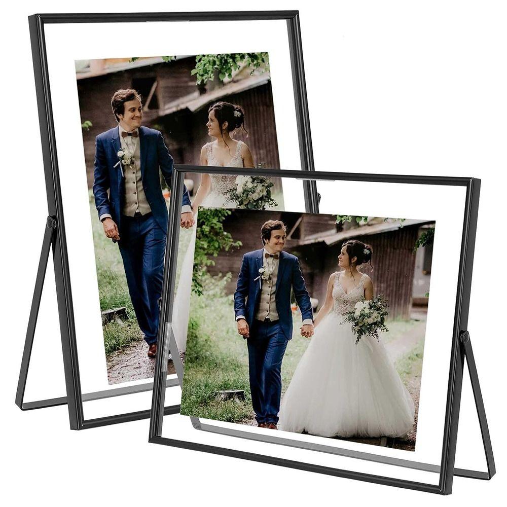 Transparent Surface Tabletop Decorative Frame Rust-proof Floating Picture Frame Display