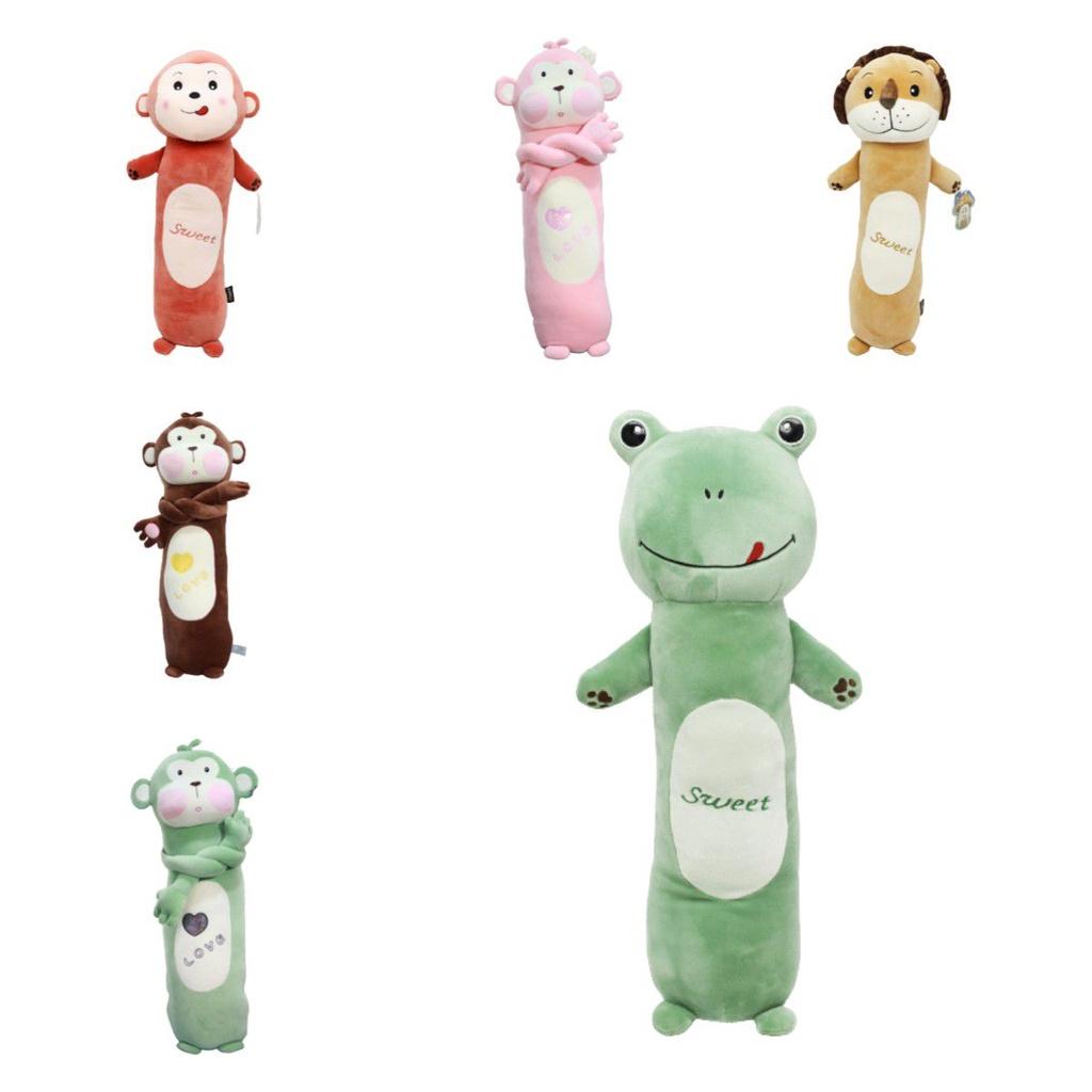 Super Soft Monkey Toy Cushion Plush Long Pillow Sleeping Room Sofa Decor