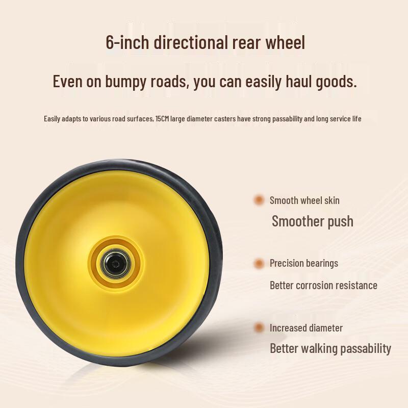 Foldable Shopping Cart with Brakes