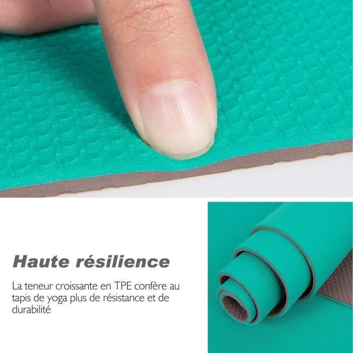 Tapis de Yoga - Non spécifié - 183x61x0.6 cm - Vert Clair - Antidérapant - TPE recyclable