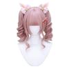 Princess Natural Lolita Wig with Pigtail and Everyday Wear Cut, Fluffy, Curls, Harajuku-style Net, Heat-resistant, Dreamy, Cute, Cosplay, (pink)