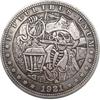 1921 Памятная монета Реплика Серебряный доллар Моргана Иностранная монета Коллекционная Пиратский дизайн Металлическая валюта