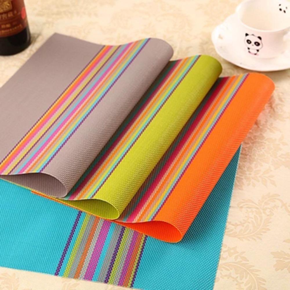 6 Pieces Waterproof Insulated Plate Mat Scratch Resistant Place Mats Restaurant